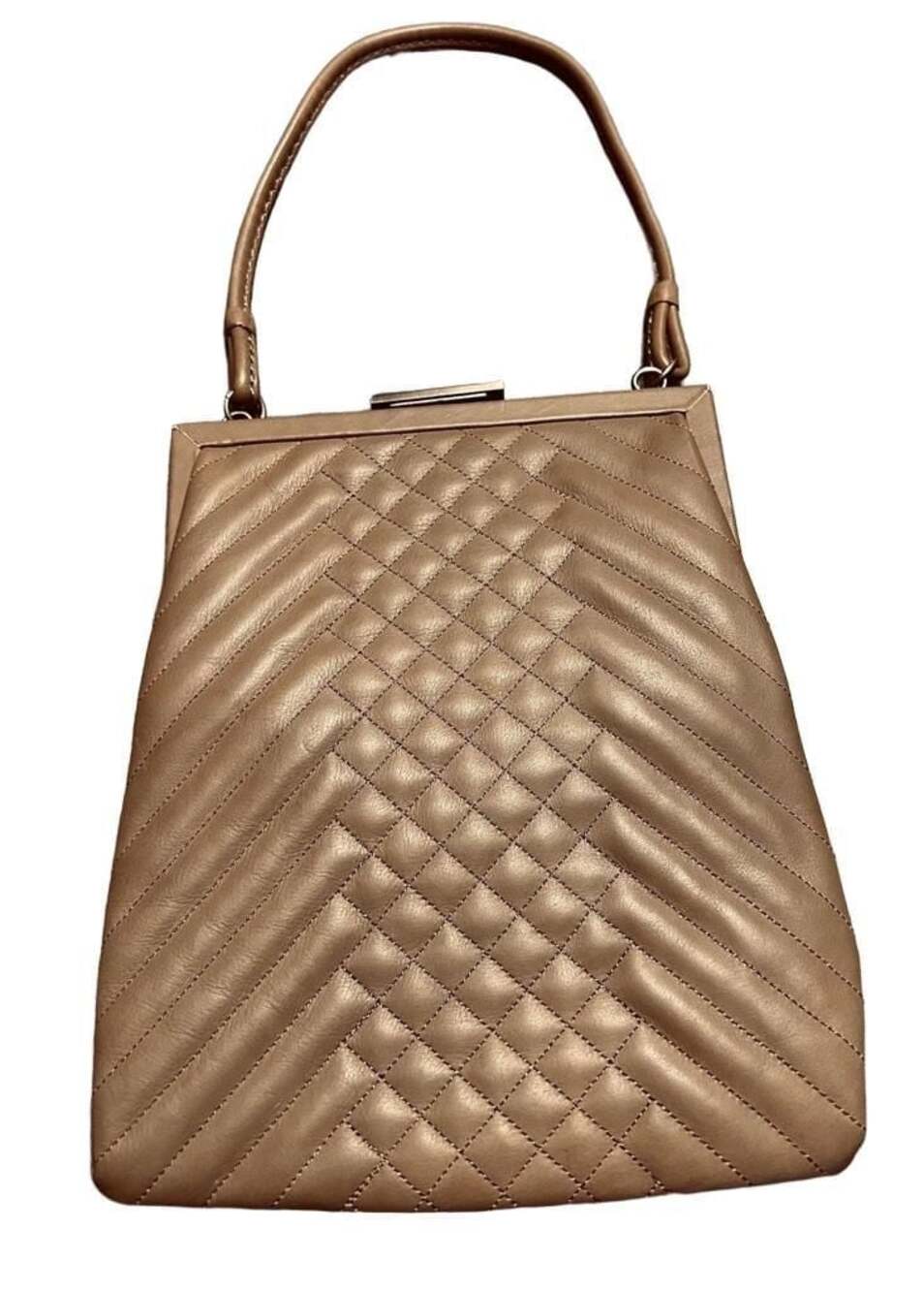 Cynthia Rowley Quilted  Leather Jolie Mini Bag - Camel